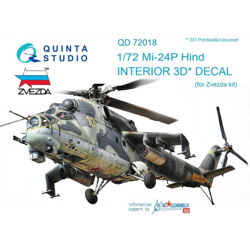 1/72 Mi-24P 3D interior panels   (Zvezda kit) 