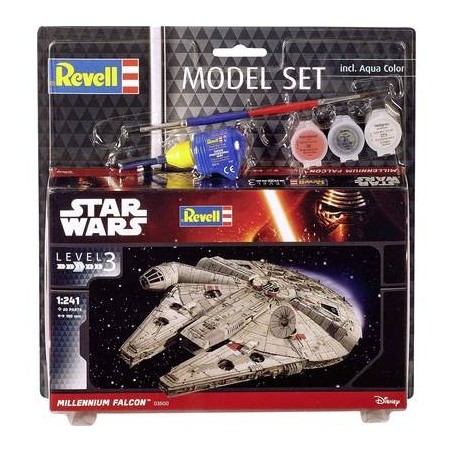 Maqueta del Millennium Falcon a escala 1/241 de Revell