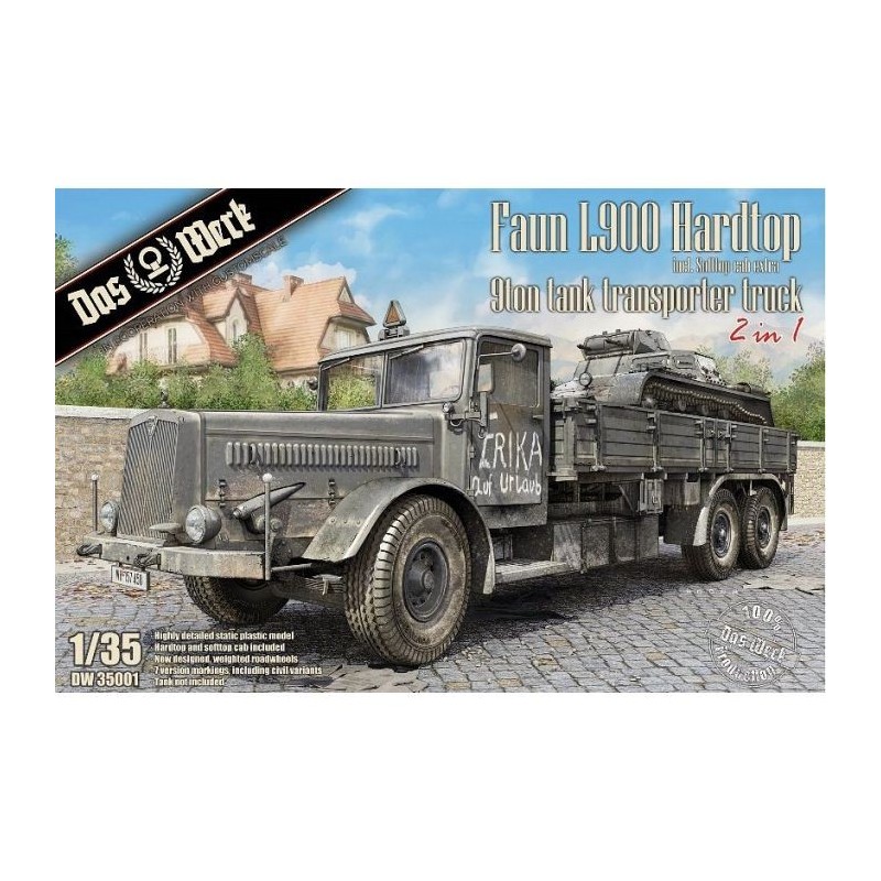 1/35 FAUN 1900 HARDTOP 9TON TANK TRANSPORTER TRUCK