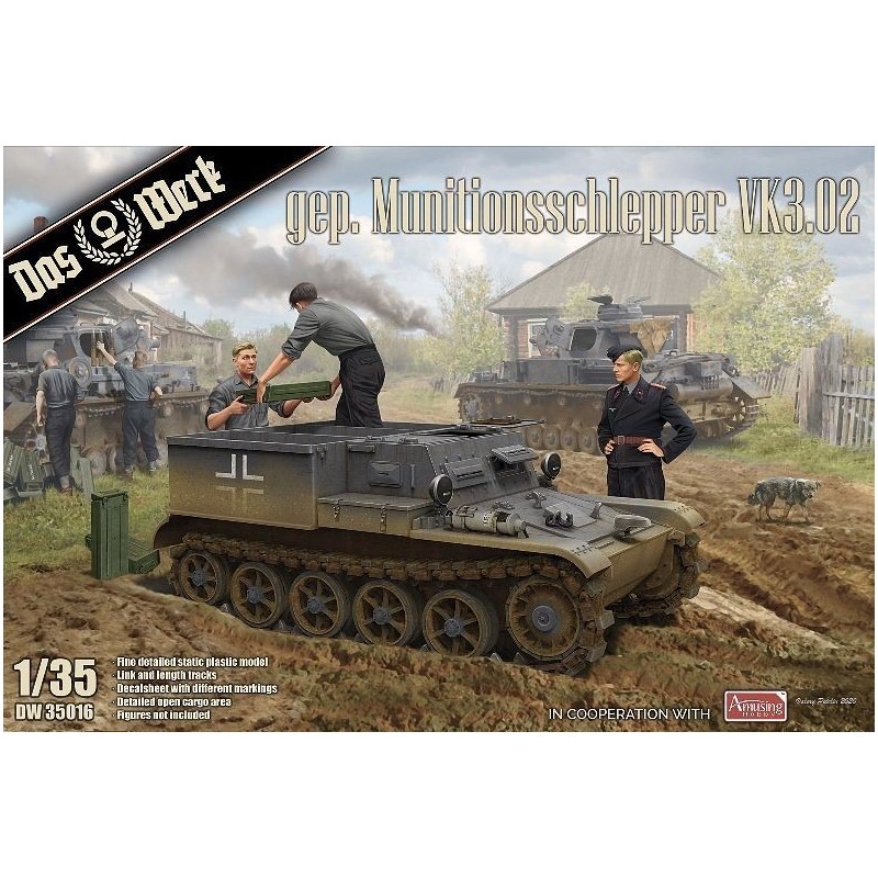 Das Werk 1/35 gep. Munitionsschlepper VK3.02 tank model kit