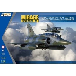 Maqueta de avion Kinetic 1/48 Mirage 2000D with dual GBU-12/22