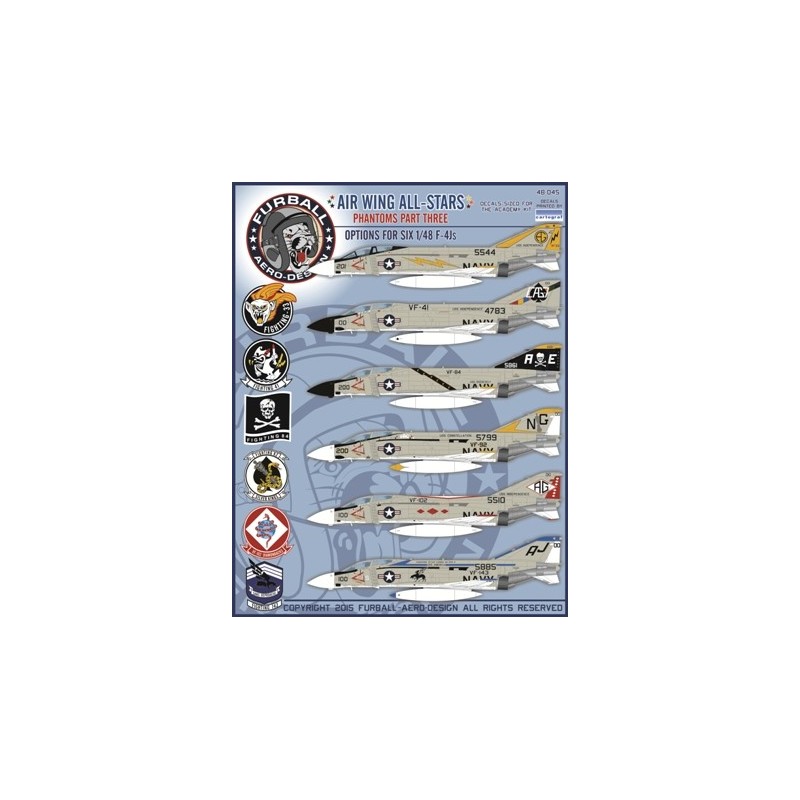 1/48 decals  Airwing All-Stars: McDonnell Phantoms Part 3