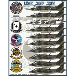 1/48 decals ' USMC Jump Jets' AV-8A/C