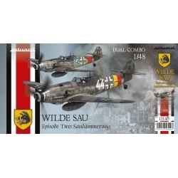 Maqueta de avión Eduard 1/48 WILDE SAU Episode Two: Saudammerung Dual Combo Limited Edition