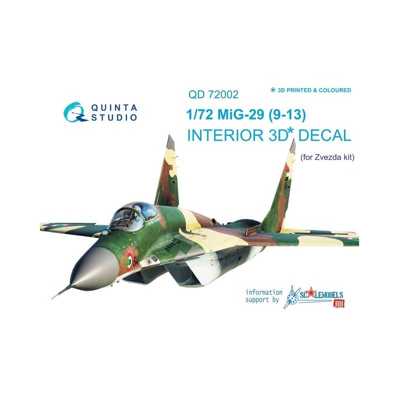 Calca Quinta Studio 1/72 MiG-29 9-13 Printed & coloured