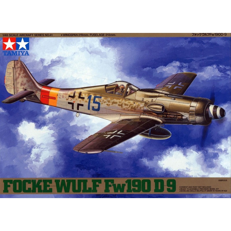 Maqueta de avión Tamiya 1/48 Focke-Wulf Fw190 D-9