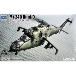 Maqueta de helicóptero 1/48 Mil Mi-24D Hind-D de Trumpeter