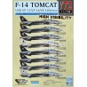 1/72  USN F-14A/B Tomcat VF-11/VF-14/VF-103 High Visibility