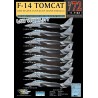 1/72  USN F-14B/D Tomcat VF-2/VF-11/VF-31/VF-101/VF-103 Low Visibility