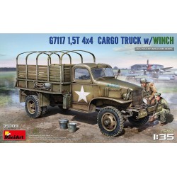 Maqueta de camion Miniart 1/35 G7117 1.5t 4 x 4 Cargo Truck with Winch