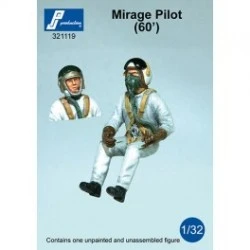 1/32 Mirage Pilot 1960s.  (resin)