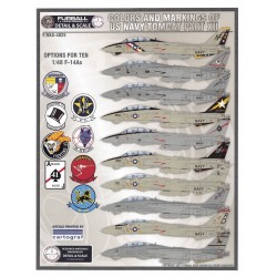 Furball 1/48 decals Colors And Markings of USN Tomcats