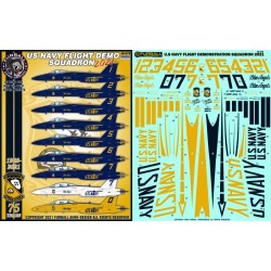 Furball 1/48 decals US Navy Flight Demonstration Team 2021