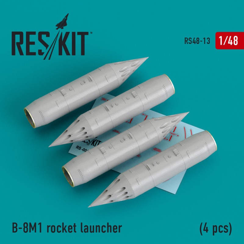 reskit 1/48 B-8M1 ROCKET LAUNCHER (4PCS)