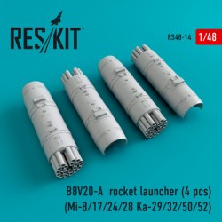 reskit 1/48 B8V20-A ROCKET LAUNCHER (4PCS)