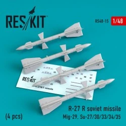 reskit 1/48 R-27 R/T SOVIET MISSILE (4 PCS)