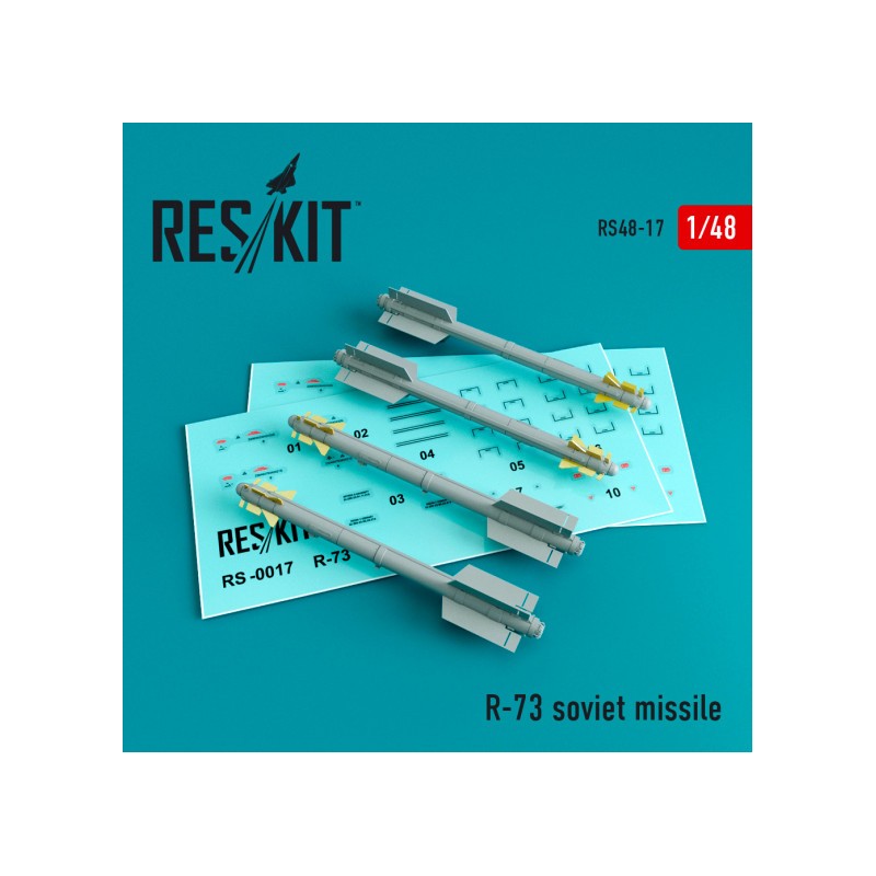 reskit 1/48 R-73 SOVIET MISSILE (4 PCS)