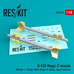 reskit 1/48 R-550 MAGIC-2 MISSILE (4 PCS)