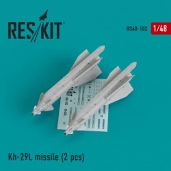 reskit 1/48 KH-29L (AS-14A KEDGE) MISSILE (2PCS)