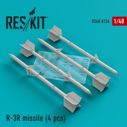 reskit 1/48 R-3R MISSILE (4PCS)