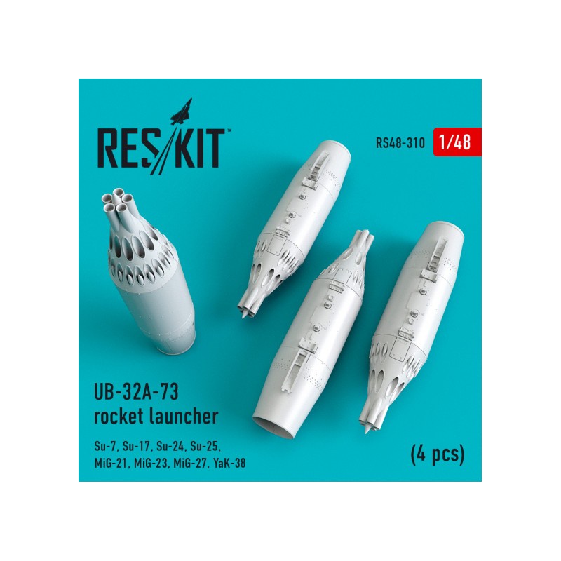 reskit 1/48 UB-32A-73 ROCKET LAUNCHER (4 PCS)