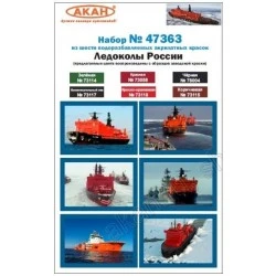 Akan Set de Pinturas Russian Navy - Icebreakers