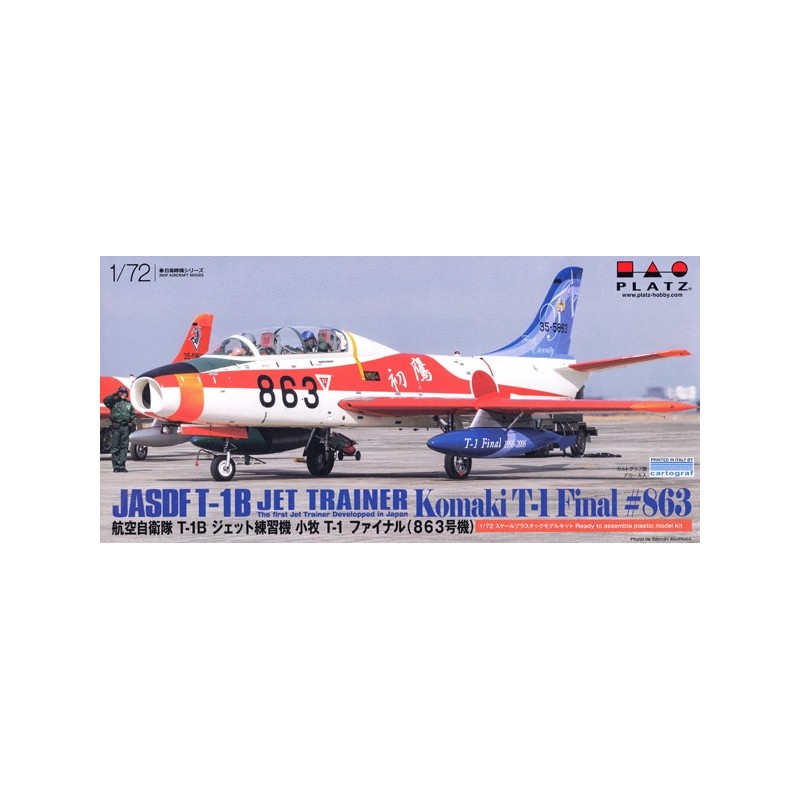 Platz 1/72 Japan Air Self-Defense Force T-1B Jet Trainer Komaki T-1 Final (No. 863)