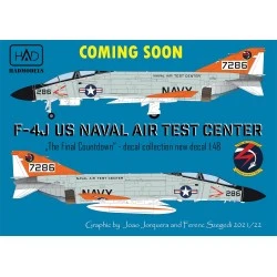 HAD 1/48 Decals McDonnell F-4J Phantom US NAVAL Air Test Center " The Final Countdown"