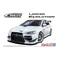 Aoshima 1/24 C-WEST CZ4A Lancer Evolution X '07 (Mitsubishi) car model kit