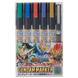 mr hobby gundam marker sd gundam world sangoku soketsuden set