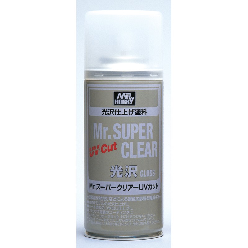 Mr Hobby  Mr Super Clear UV CUT spray 170 ml (choose finish)