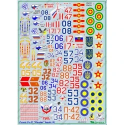 Begemot  1/48 Decals Sukhoi Su-27 Flanker family Part 2 (24)