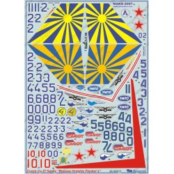 Begemot Decals 1/48 Decals Sukhoi Su-27 Sukhoi Su-27 Flankers  Includes `Soviet Knights'