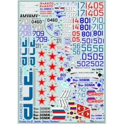 Begemot 1/48 Decals Demo aircrafts of Su-27 family