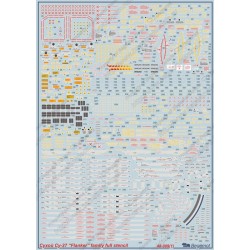 Begemot 1/48 Decals Sukhoi Su-27 complete stencil