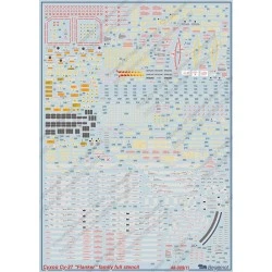 Calcas 1/48 Sukhoi Su-27 complete stencil
