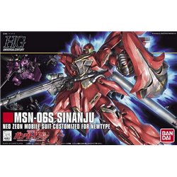 Bandai  1/144 HGUC MSN-06S Sinanju Gundam Model Kit