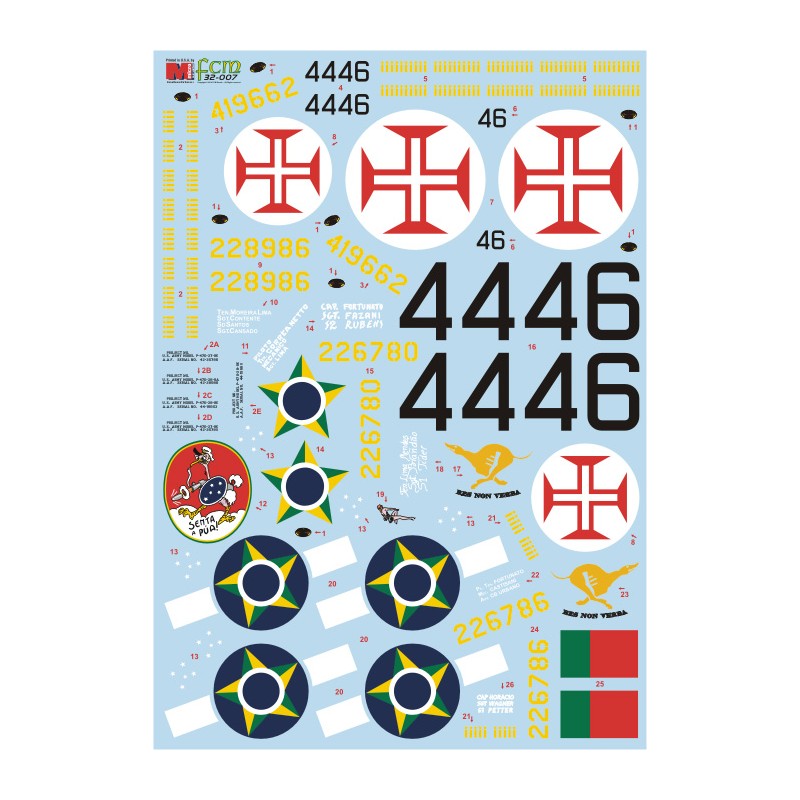 FCM 1/32  Decals Republic P-47D - part 2