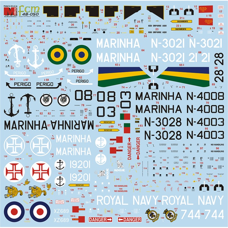 FCM 1/48 Decals Westland Lynx / Super Lynx Version 1