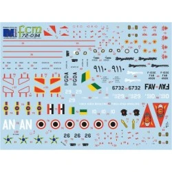 FCM 1/72 Decals Mirage III