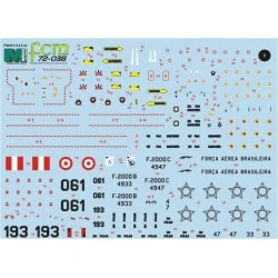 FCM 1/72 Decals Dassault Mirage 2000