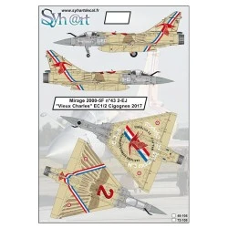 Syhart 1/48 Decals Dassault Mirage 2000-5F n°43 2-EJ "Vieux Charles" EC 1/2 Cigognes 2017