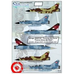 Syhart 1/48 Decals Mirage 2000P/DP "Peruvian Air Force" Bonus : Mirage 2000P "25 Anos Mirage