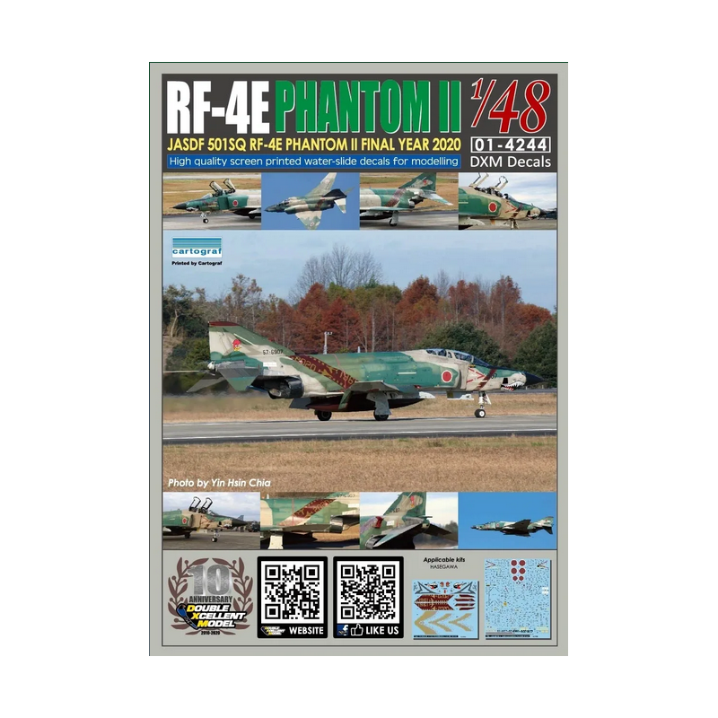 DXM Calca 1/48 JASDF RF-4E Phantom II 501SQ Final Year 2020 57-6907(Jungle Camo)