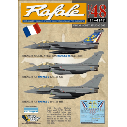 DXM Decals 1/48 French AF and Naval Aviation Rafale C/M