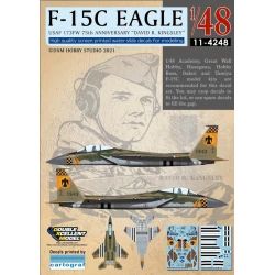 DXM Calca 1/48 USAF 173FW Anniversary "David R. Kingsley" McDonnell Douglas F-15C