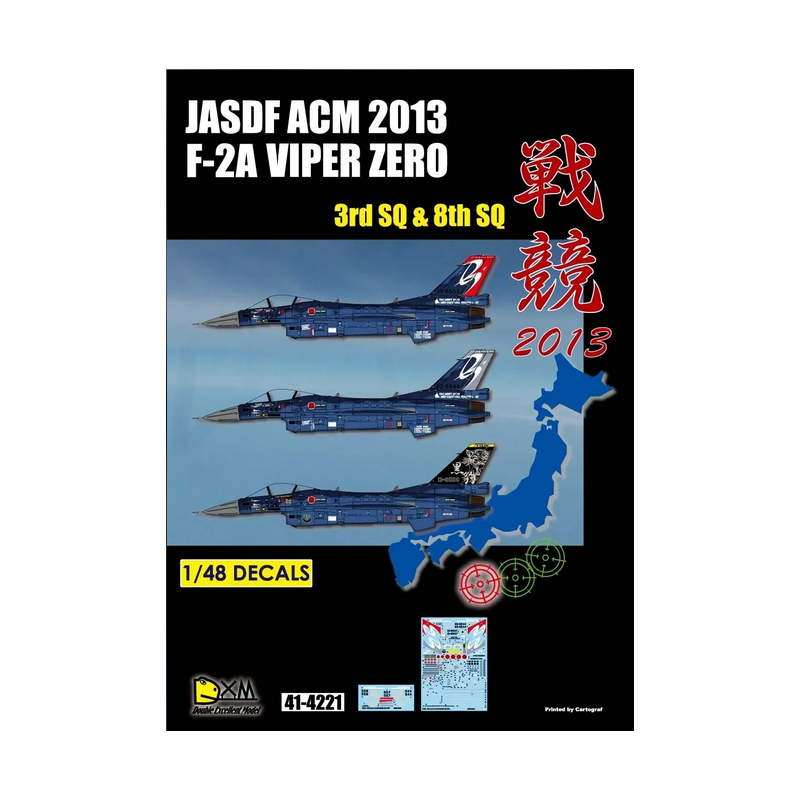 Calca 1/48 JASDF ACM 2013 F-2A VIPER ZERO 3rd SQ & 8th SQ