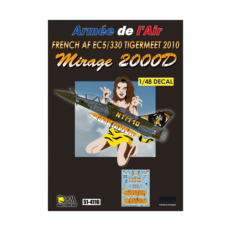 DXM Calca 1/48 Mirage 2000D French AF EC05/330 TigerMeet - Robotines