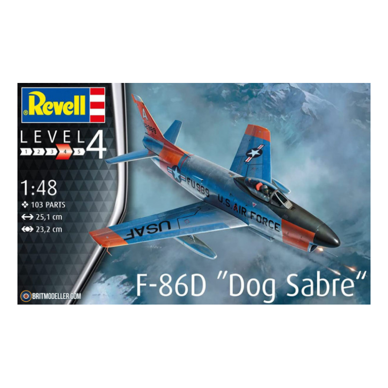 Maqueta de avión 1/48 F-86D "Dog Sabre" de Revell