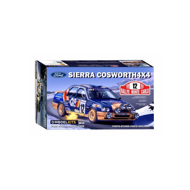 D Model Kits 1/24 Ford Sierra Cosworth 4×4 Gr. A Rally Monte Carlo 1991